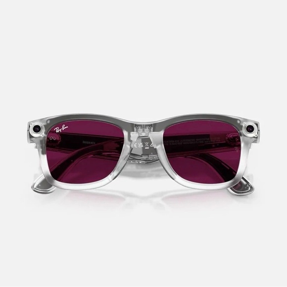 Ray-Ban Meta Wayfarer Gen 2 Limited Edition Transparent Clear/Ruby RW4006 - Picture 10 of 16